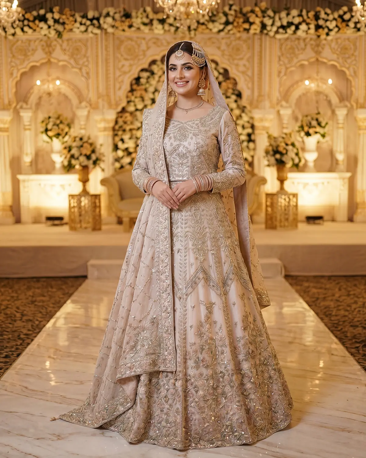 Rose Pink Meher Bridal Maxi/Lehenga Choli - Image 2