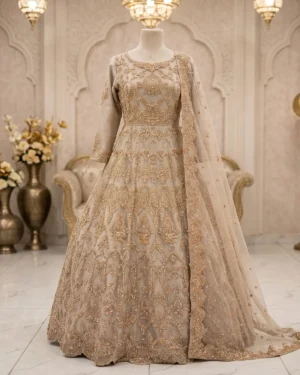 Sand Golden Abeer Bridal Maxi