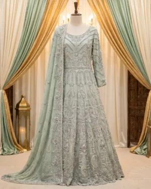 Sea Green Saha Bridal Maxi