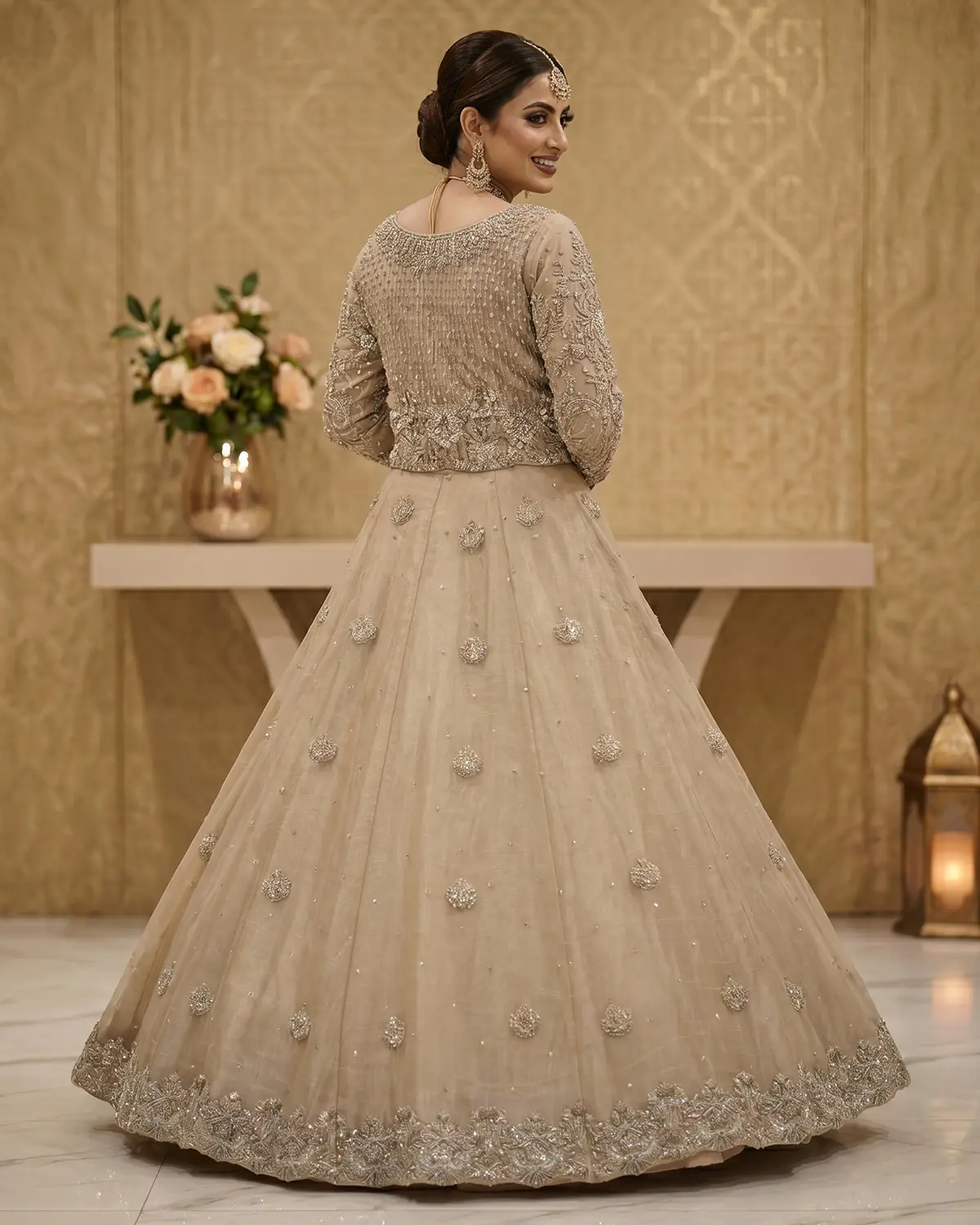 Soft Gold Noor Bridal Maxi - Image 3