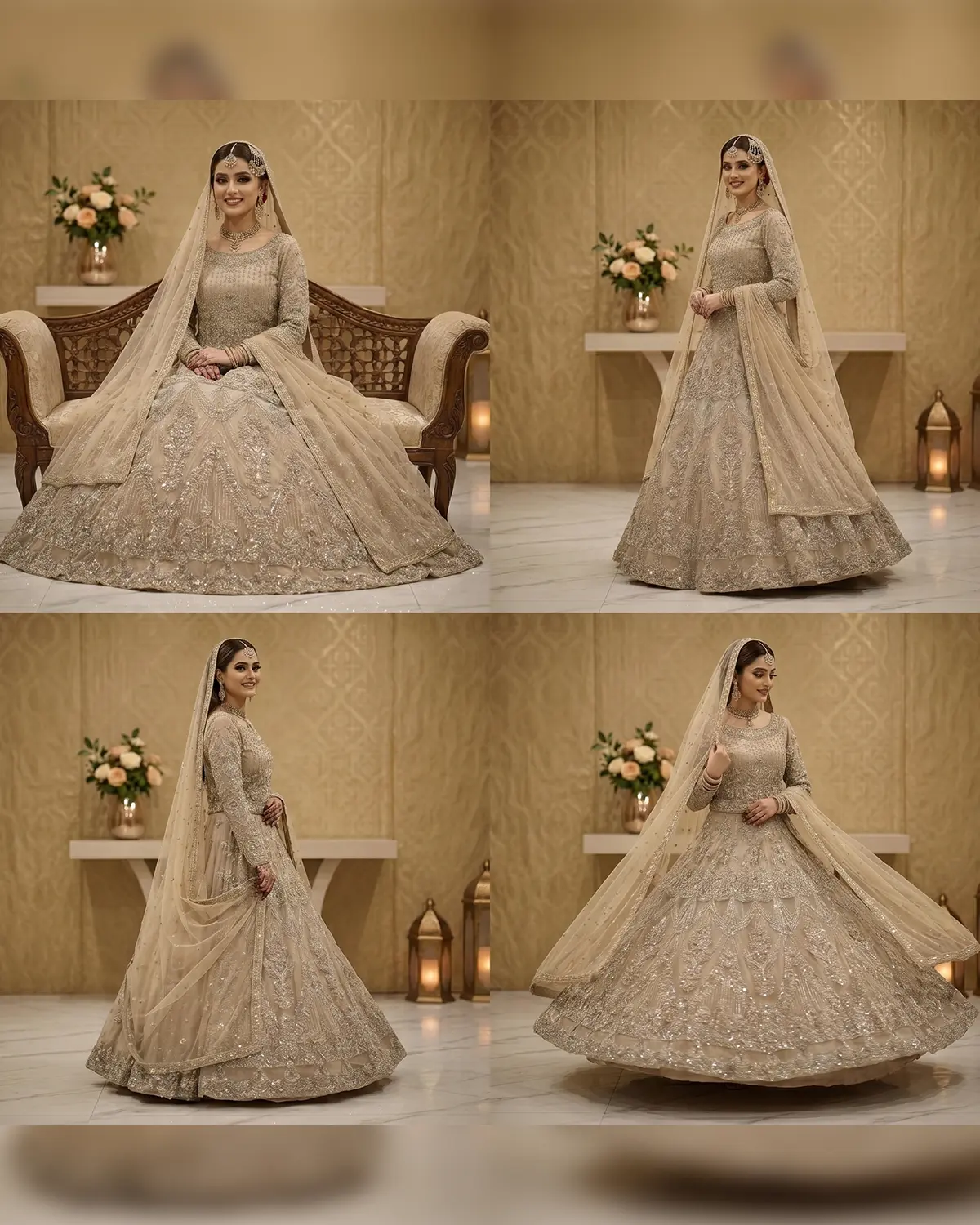 Soft Gold Noor Bridal Maxi - Image 4