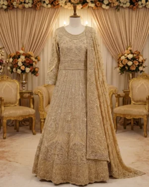Soft Gold Rania Bridal Maxi