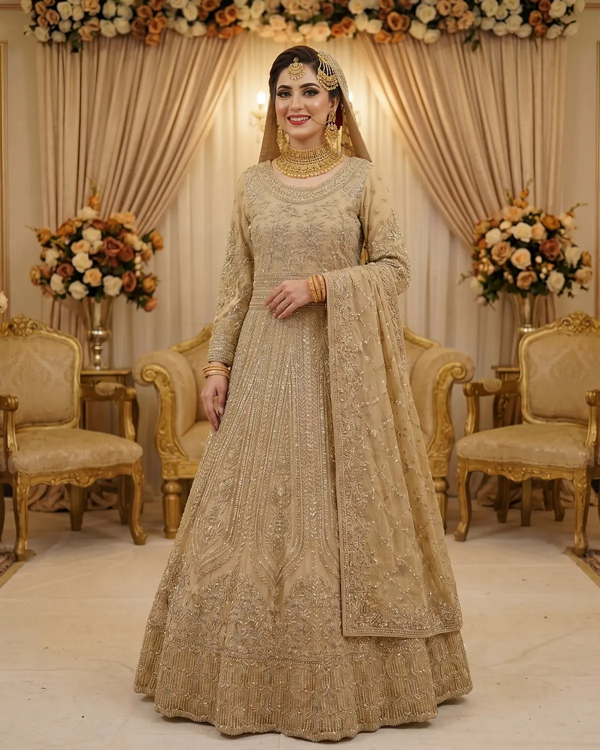 Soft Gold Rania Bridal Maxi - Image 2