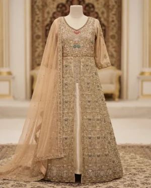 Soft Gold Zoya Bridal Maxi