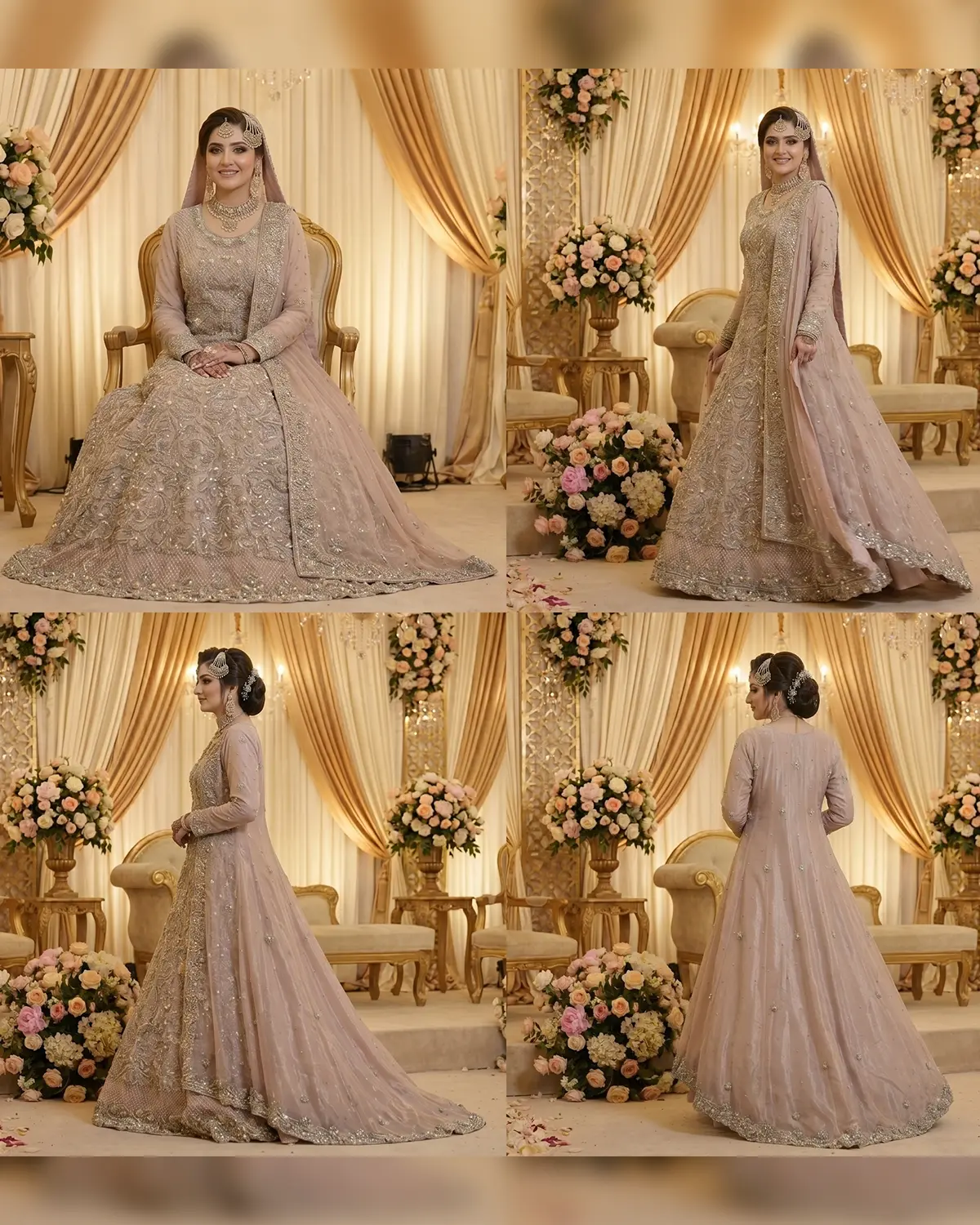 Soft Pink Ramsha Bridal Maxi - Image 4