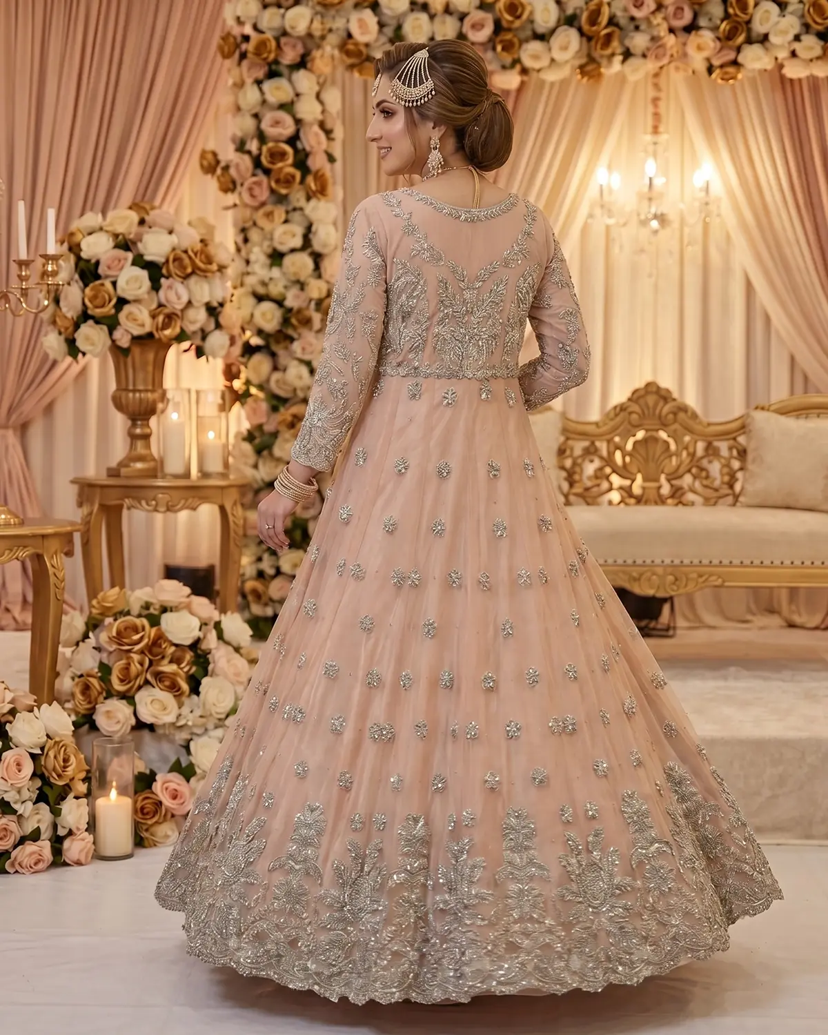 Soft Pink Rania Bridal Maxi - Image 3