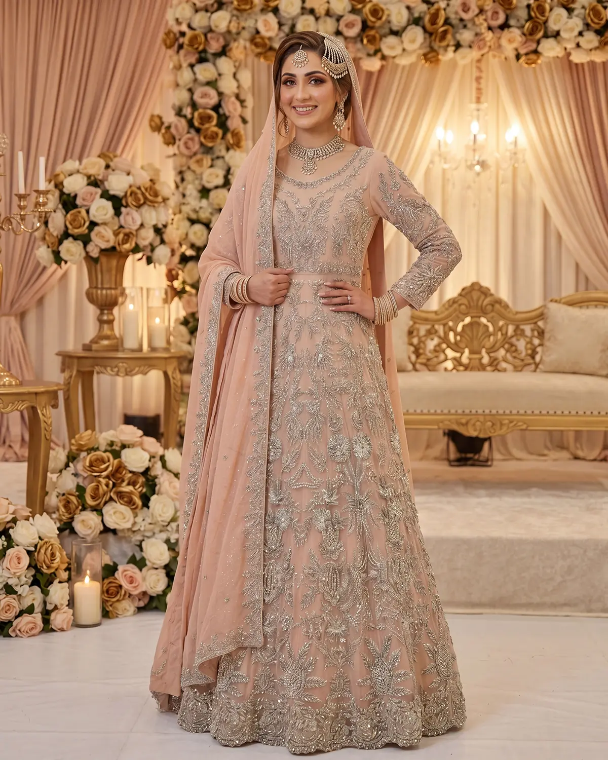 Soft Pink Rania Bridal Maxi - Image 2