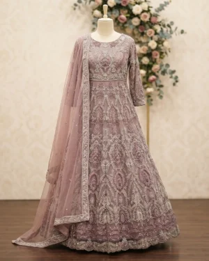 Soft Purple Elara Bridal Maxi