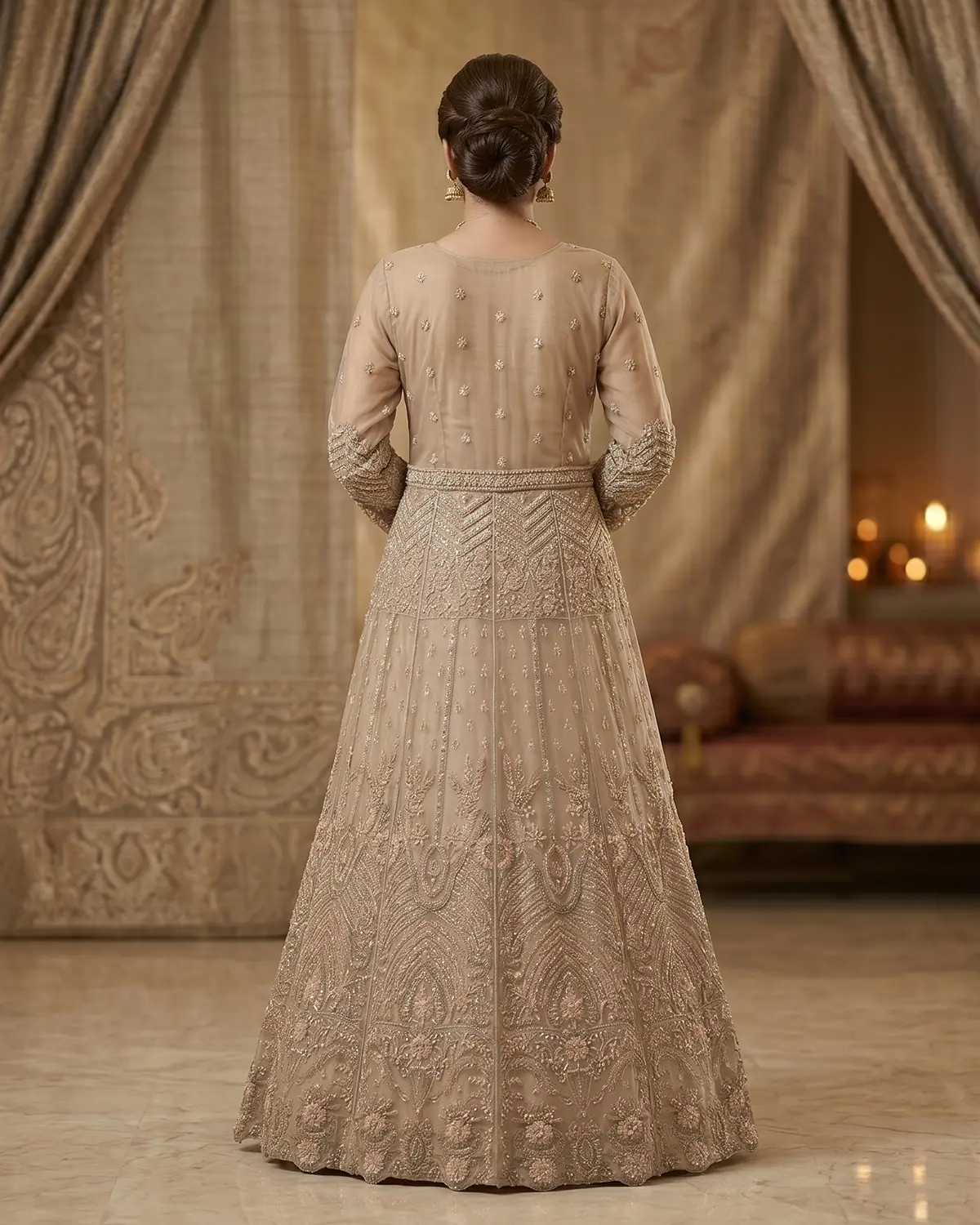 Beige Pearl Formal Maxi - Image 3