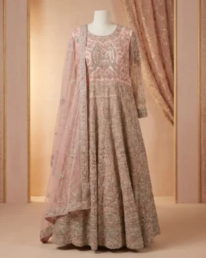 Blish Pink Indian Style Formal Maxi Wear