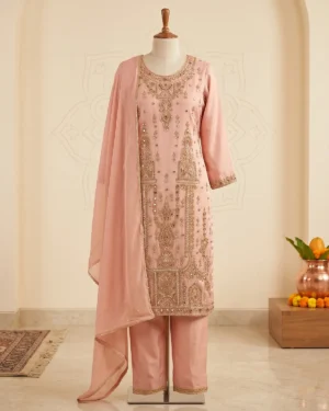 Blush Pink Formal Shirt Trouser Suit