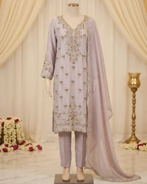 Light Purple Formal Shirt Trouser Suit