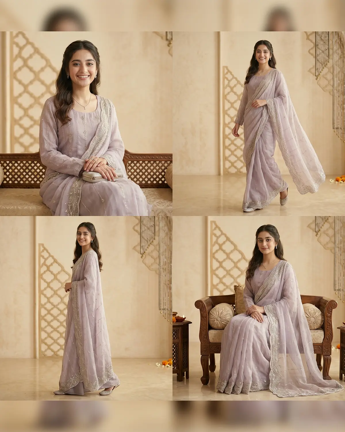 Light purple Saree - Image 3