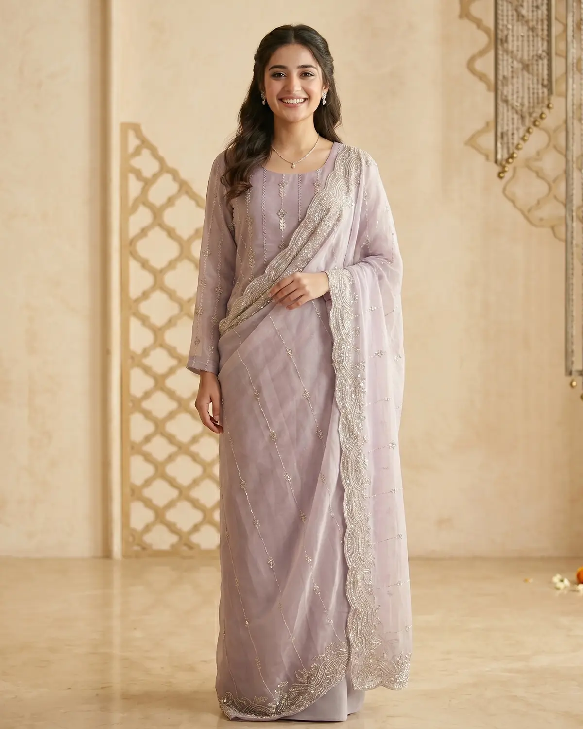 Light purple Saree - Image 2