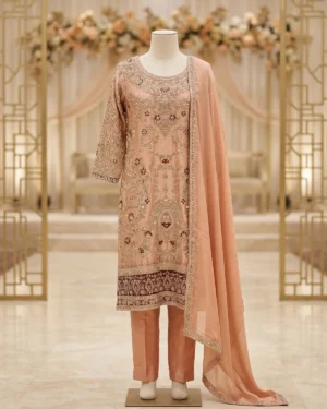 Luxury Pink Formal Shirt Trouser Suit