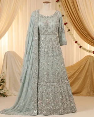 Mild Blue Sila Bridal Maxi