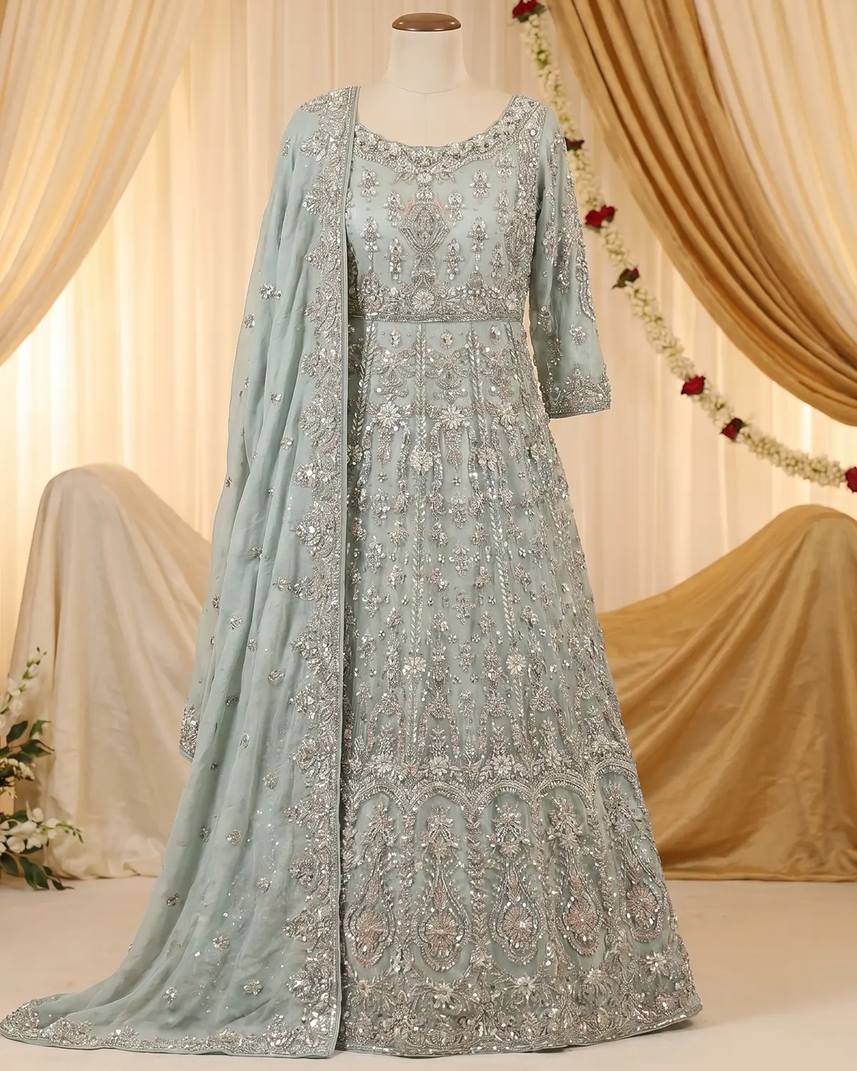 Mild Blue Sila Bridal Maxi
