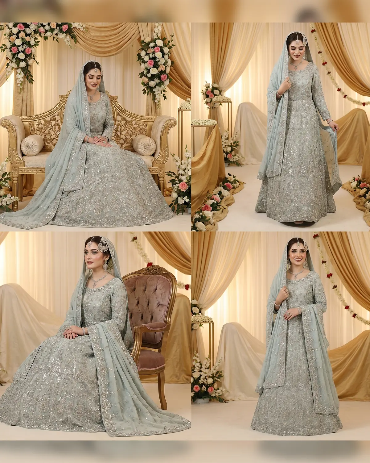 Mild Blue Sila Bridal Maxi - Image 4