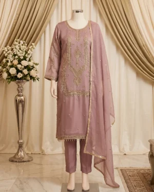 Pink Pearl Formal Shirt Trouser Suit