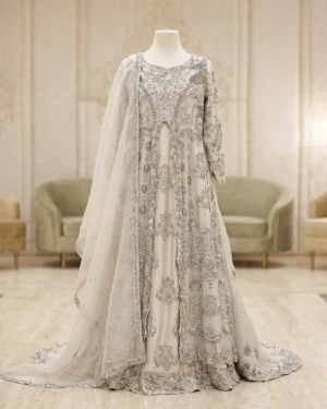 White Jewel Bridal Lehenga Maxi