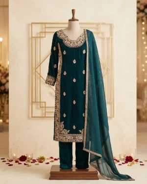 Zinc Velvet Formal Shirt Trouser Suit
